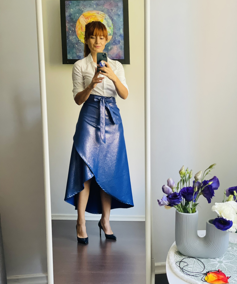 fusta magic blue albastru handmade 1