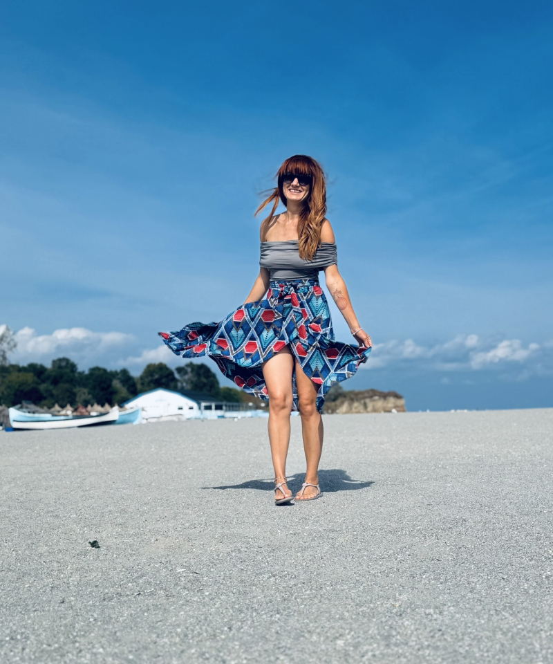 fusta rochie safari summer handmade 2